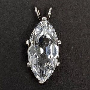 Marquise CZ Pendant in 925 Silver